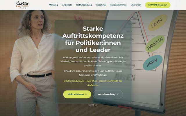Startseite von alexandrafry.ch